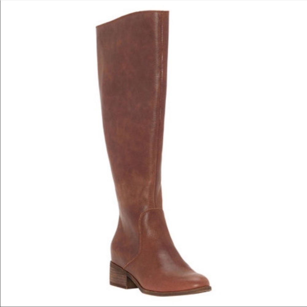 Lucky Brand Knee High Leather Boots Size 10